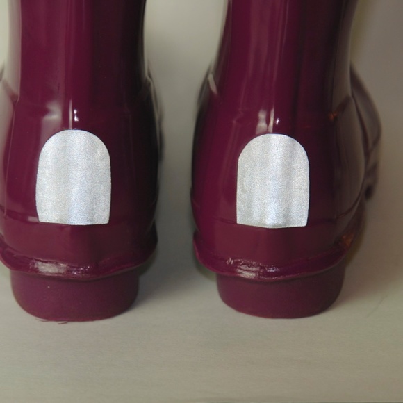 Girl's Hunter Tall Gloss Rain Boot Violet Purple 5 - Picture 3 of 5